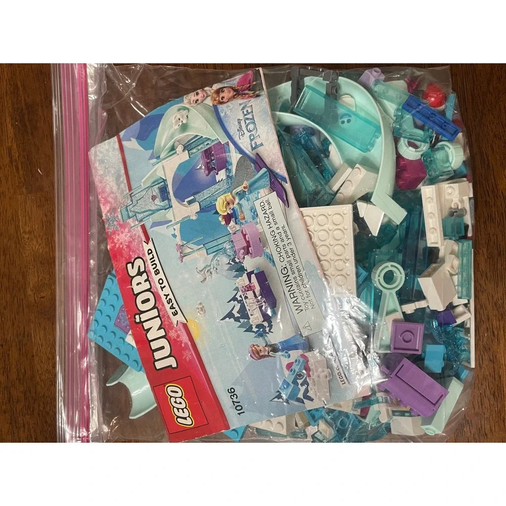 Lego Lot Gallon Ziplock Bag of Lego Parts and Pieces Disney Frozen Theme - Picture 2 of 8